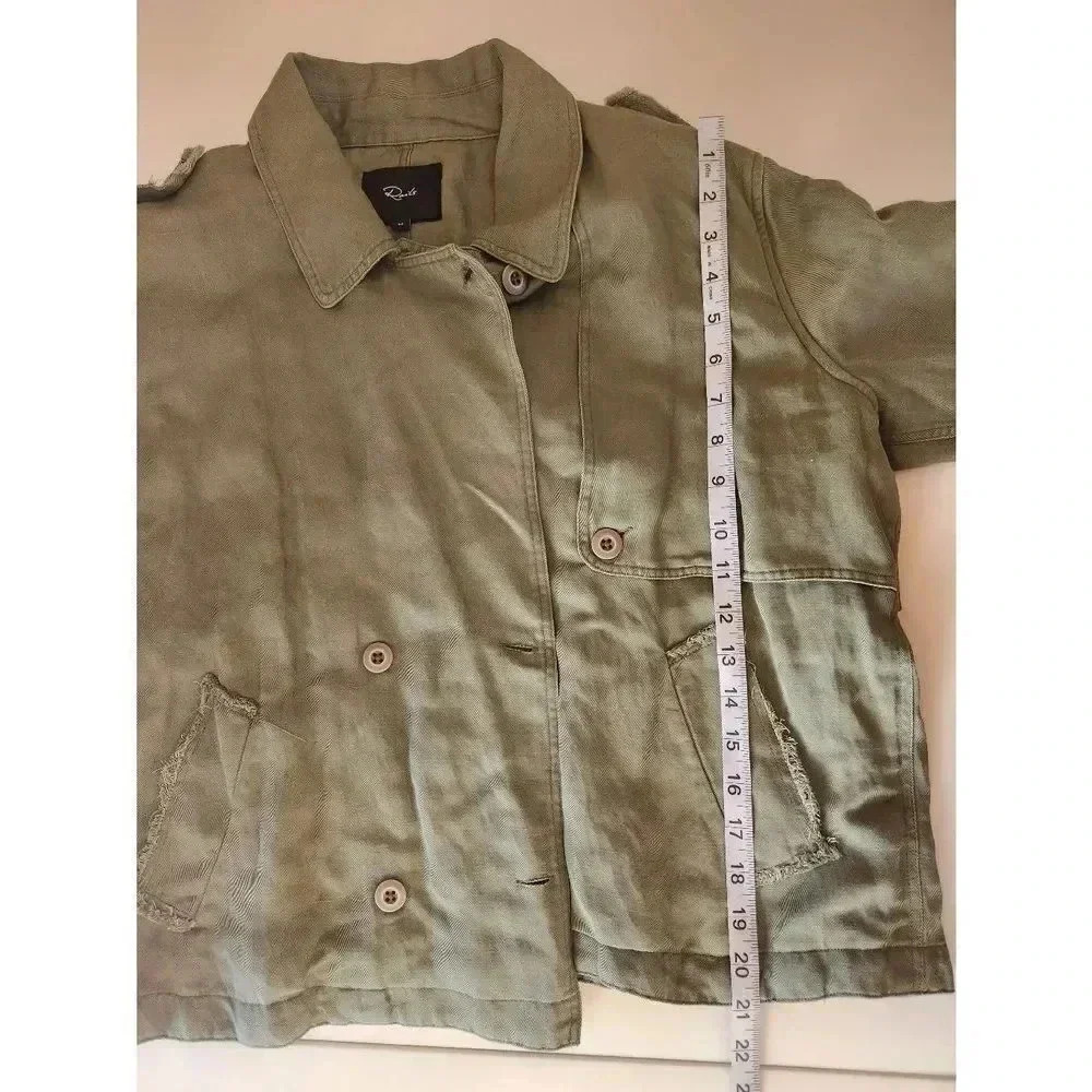 Rails Jacket Army Green Button Closure Size Mediu… - image 8